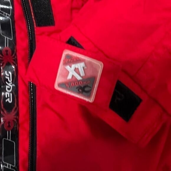 Spyder ski jacket size 12 large red xo 5000m women vintage - Picture 11 of 15